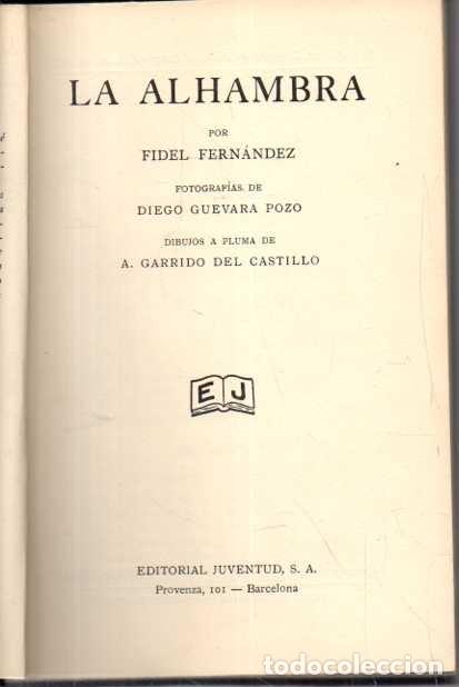 Livres: LA ALHAMBRA. - FERNANDEZ, F.