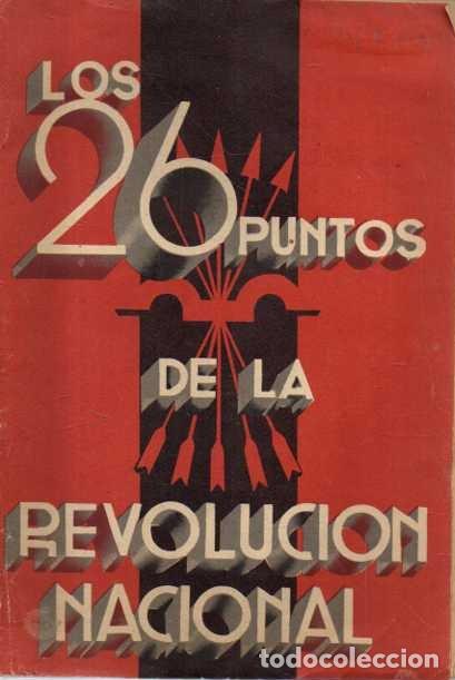 Livros em segunda m&atilde;o: LOS 26 PUNTOS DE LA REVOLUCION NACIONAL. - ANONIMO.