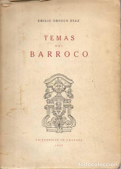 Livros em segunda m&atilde;o: TEMAS DEL BARROCO. DE POESIA Y PINTURA. - OROZCO DIAZ, Emilio.