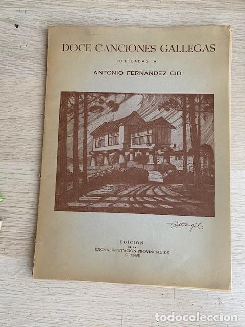 Libri di seconda mano: DOCE CANCIONES GALLEGAS, DEDICADAS A ANTONIO FERNANDEZ CID