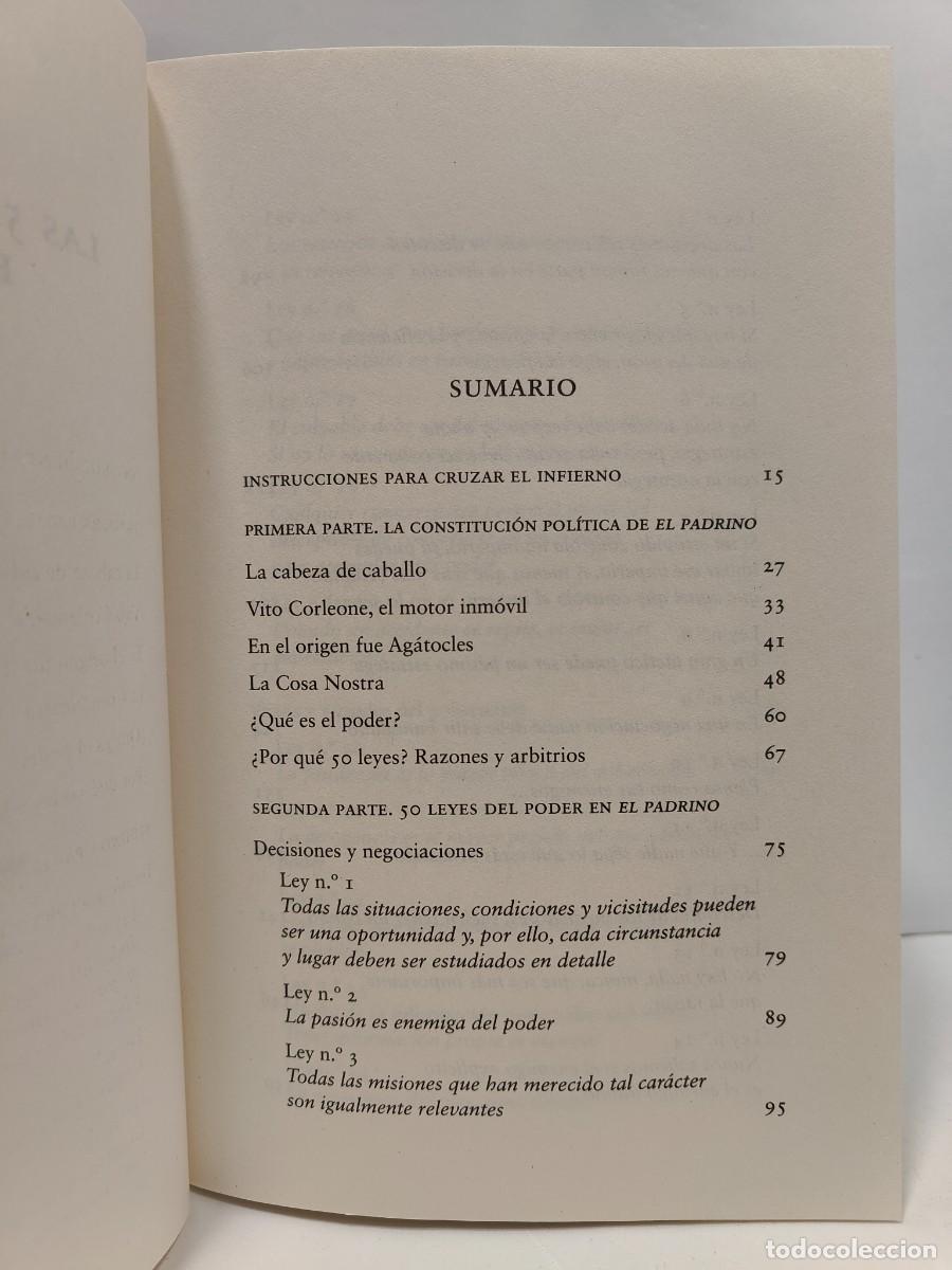 Libros: LAS 50 LEYES DEL PODER EN EL PADRINO - ALBERTO MAYOL - Foto 7