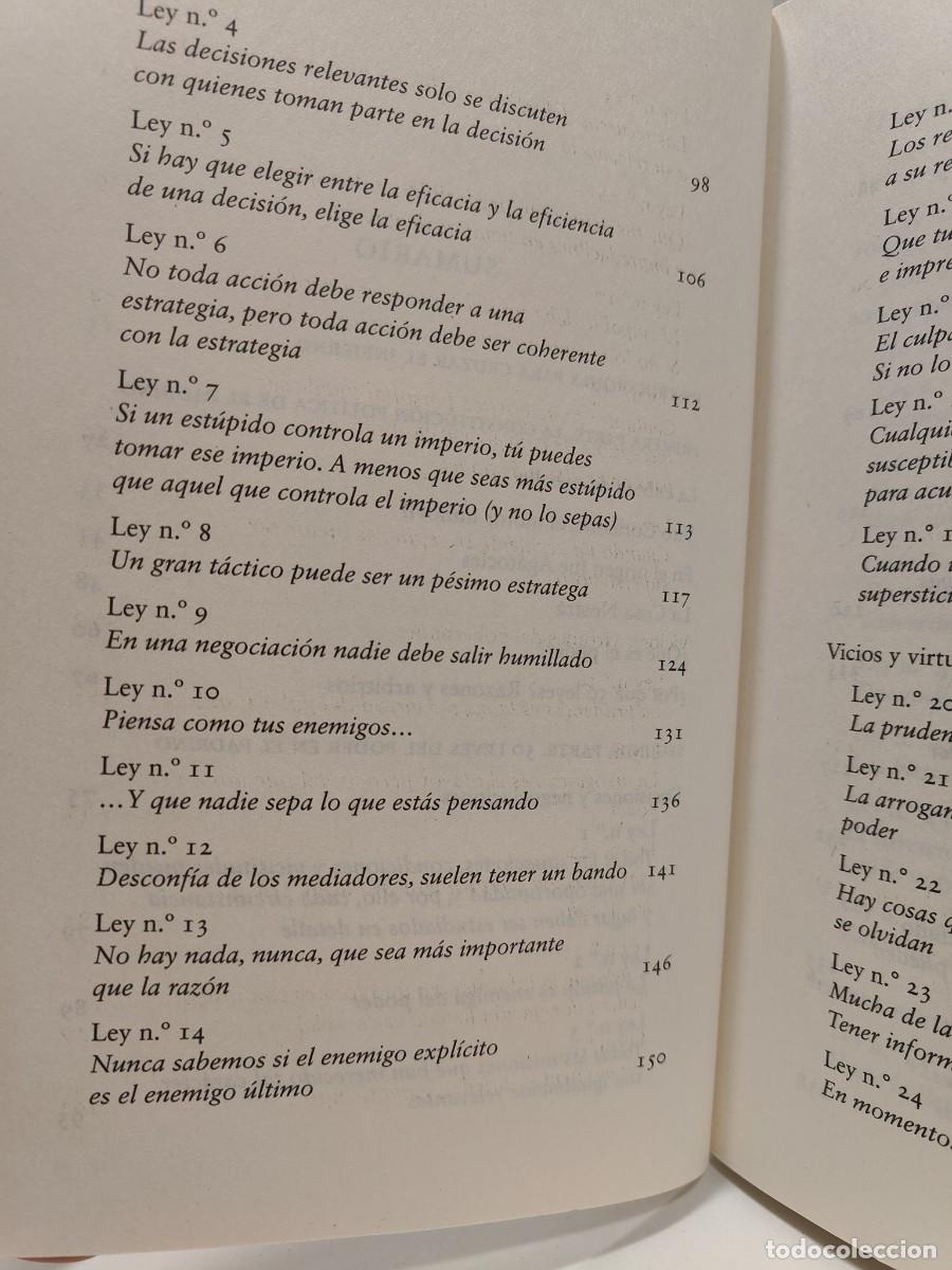 Libros: LAS 50 LEYES DEL PODER EN EL PADRINO - ALBERTO MAYOL - Foto 8