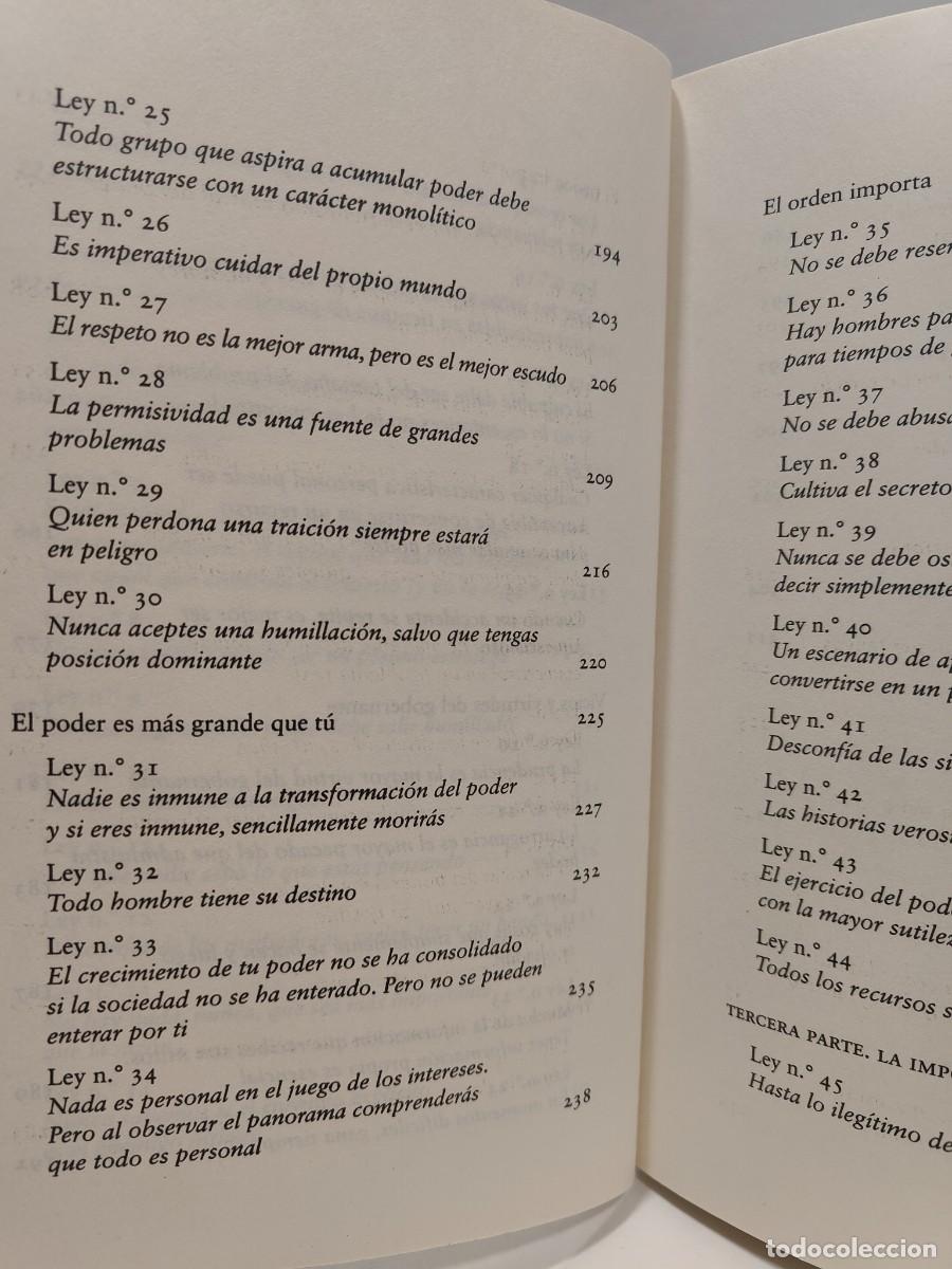 Libros: LAS 50 LEYES DEL PODER EN EL PADRINO - ALBERTO MAYOL - Foto 10