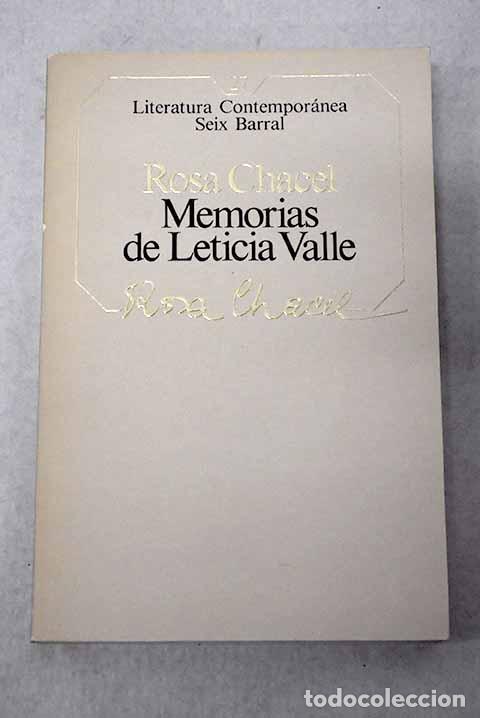 B&uuml;cher: Memorias de Leticia Valle.- Chacel, Rosa