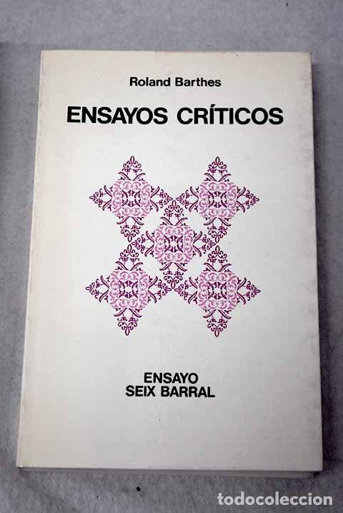 books: Ensayos cr&iacute;ticos: Barthes, Roland.- Barthes, Roland