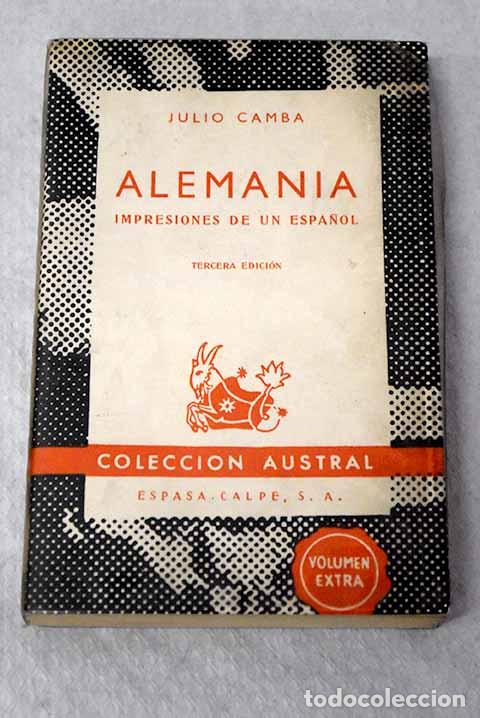 Libros: Alemania : impresiones de un espa&ntilde;ol.- Camba, Julio