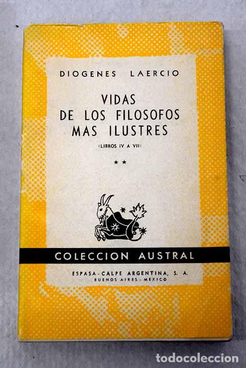B&uuml;cher: Vidas de los fil&oacute;sofos m&aacute;s ilustres, tomo II.- Di&oacute;genes Laercio