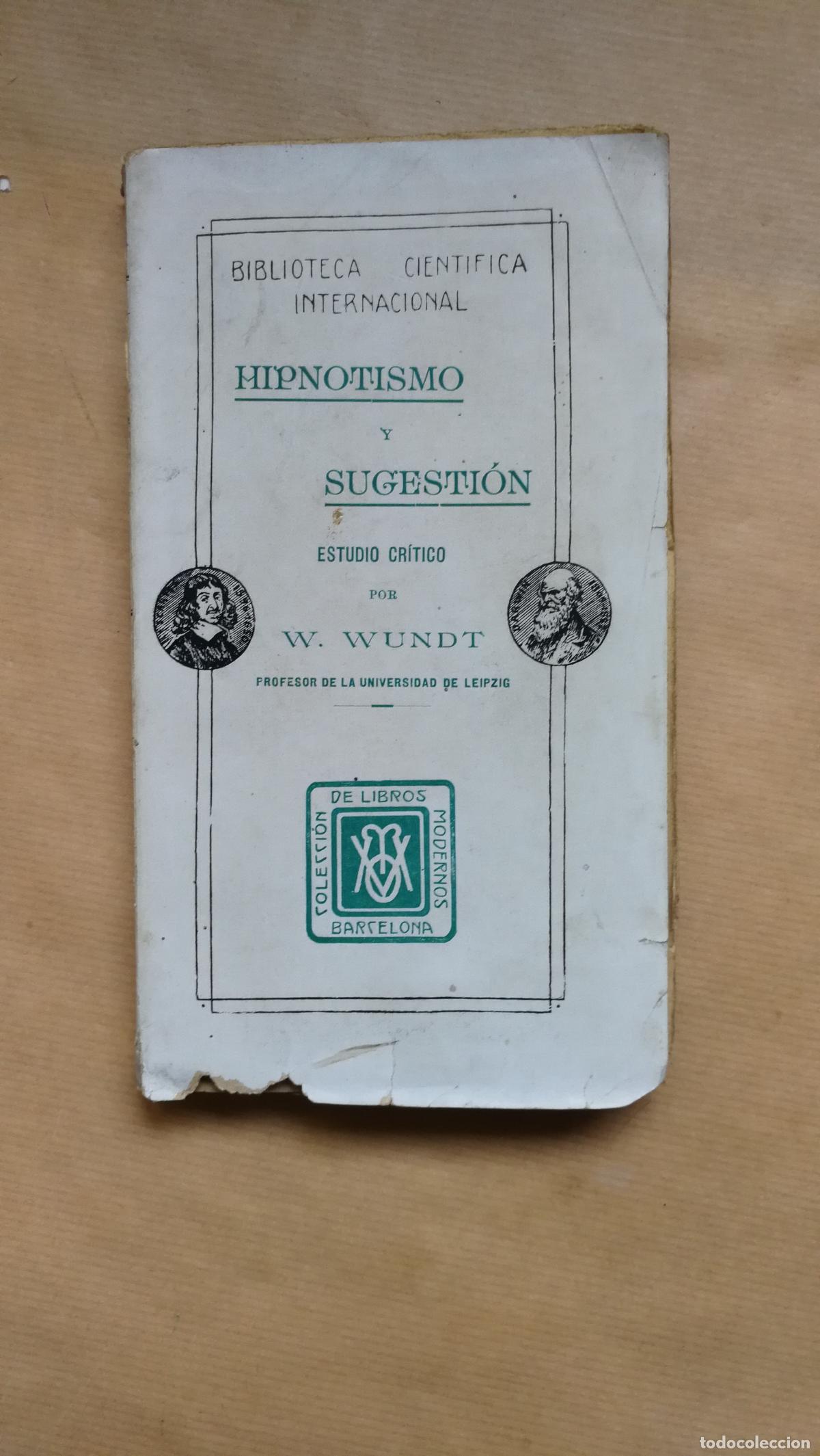 books: Hipnotismo y Sugesti&oacute;n - W.Wundt