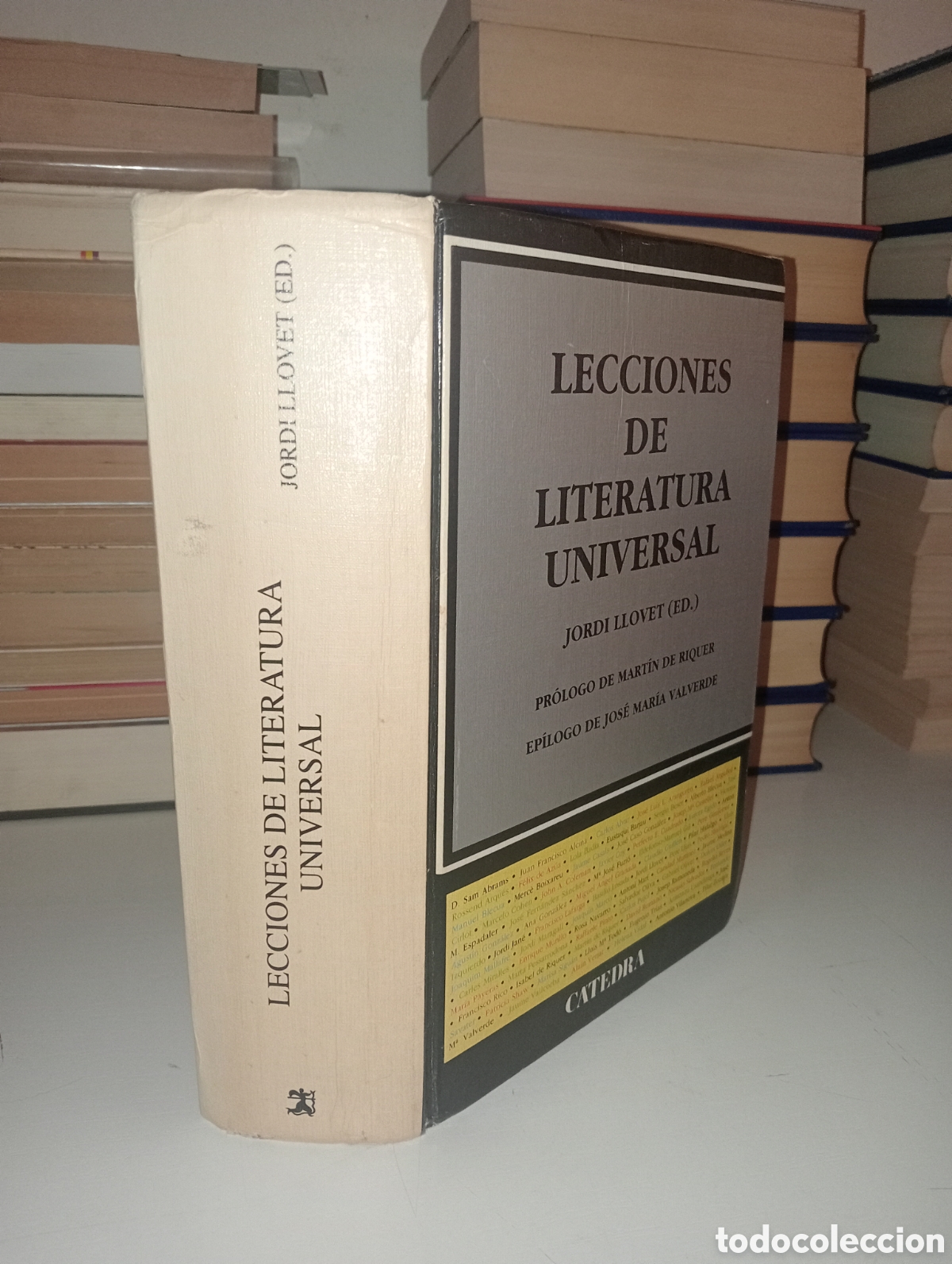 Livres: Lecciones de Literatura Universal. Siglos XII a XX. Jordi Llovet, Ed. - Varios.