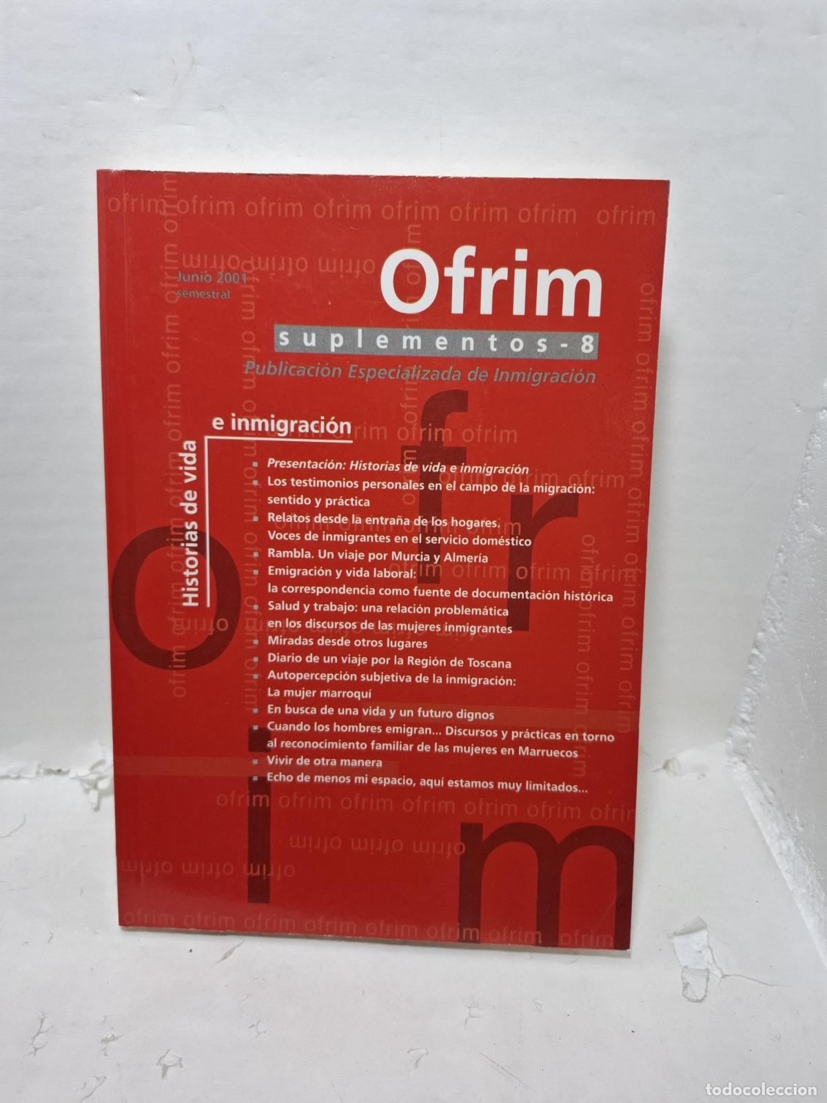B&uuml;cher: ORFIM suplemento 8 Publicacion especializada en inmigracion, -