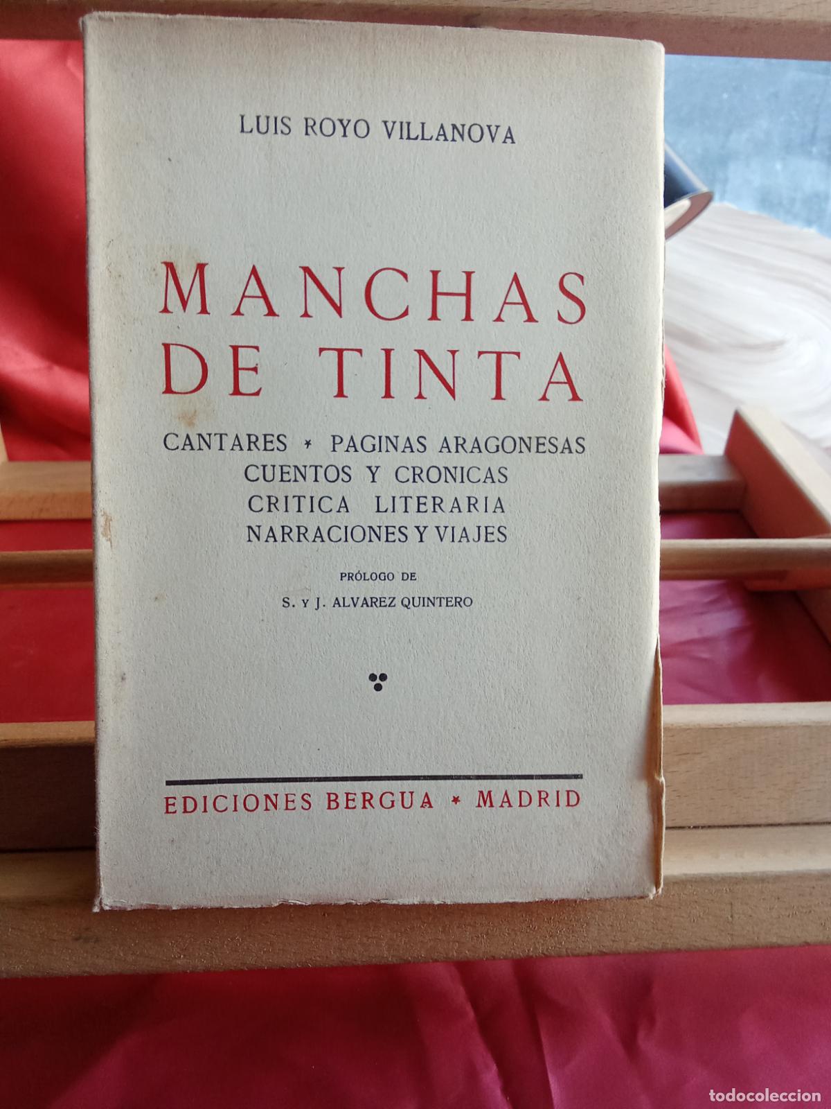 Libri di seconda mano: Manchas de tinta. Luis Royo Villanova L.11029-2048