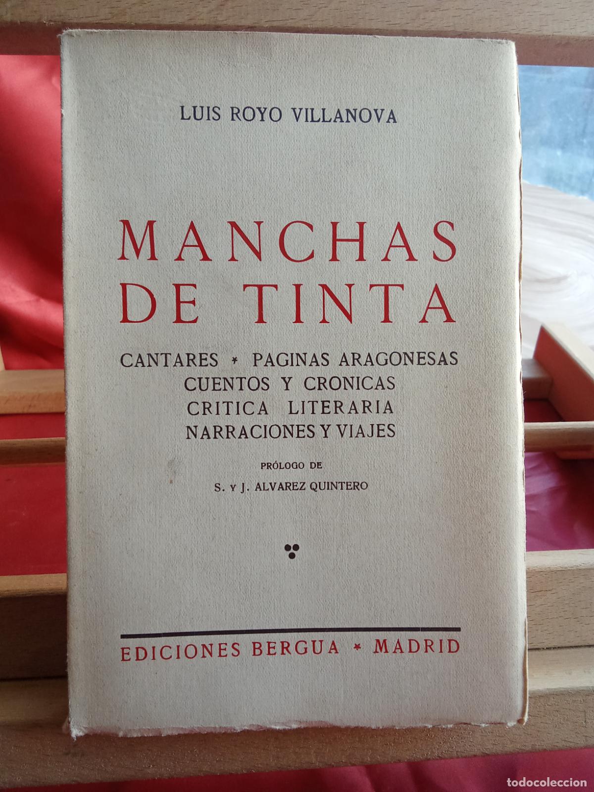 Libri di seconda mano: Manchas de tinta. Luis Royo Villanova L.11029-2052