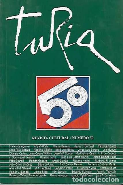 Libros: Turia, Revista cultural, n. 50 - VV. AA.