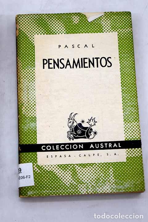 Libros: Pensamientos: Pascal, Blaise.- Pascal, Blaise