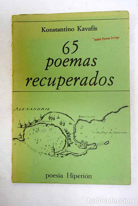 Libri di seconda mano: 65 poemas recuperados.- Kavafis, Konstantino