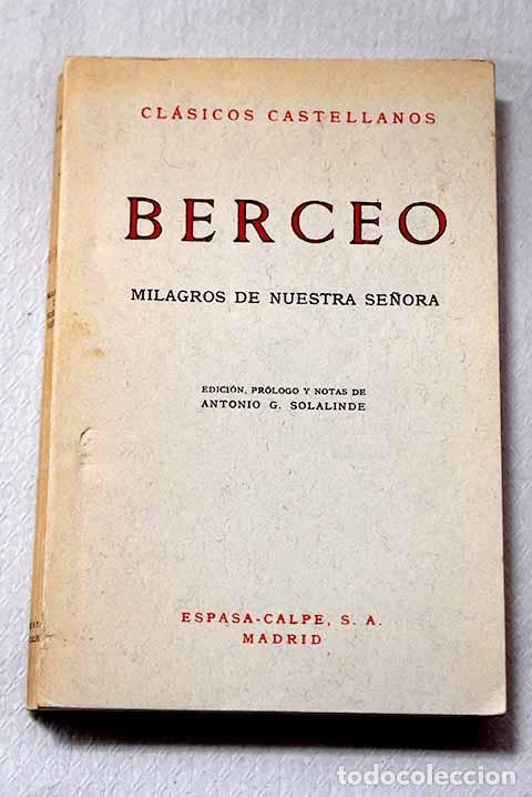 Libros: Milagros de Nuestra Se&ntilde;ora.- Gonzalo de Berceo