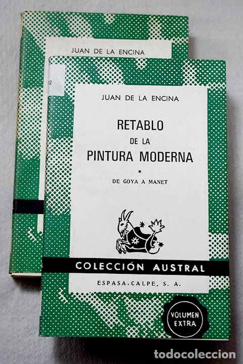 Livres: Retablo de la pintura moderna.- Encina, Juan de la
