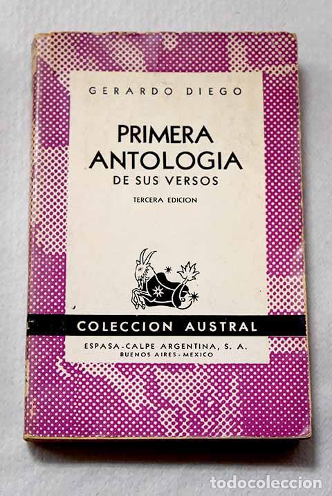 Livres: Primera antolog&iacute;a de sus versos.- Diego, Gerardo