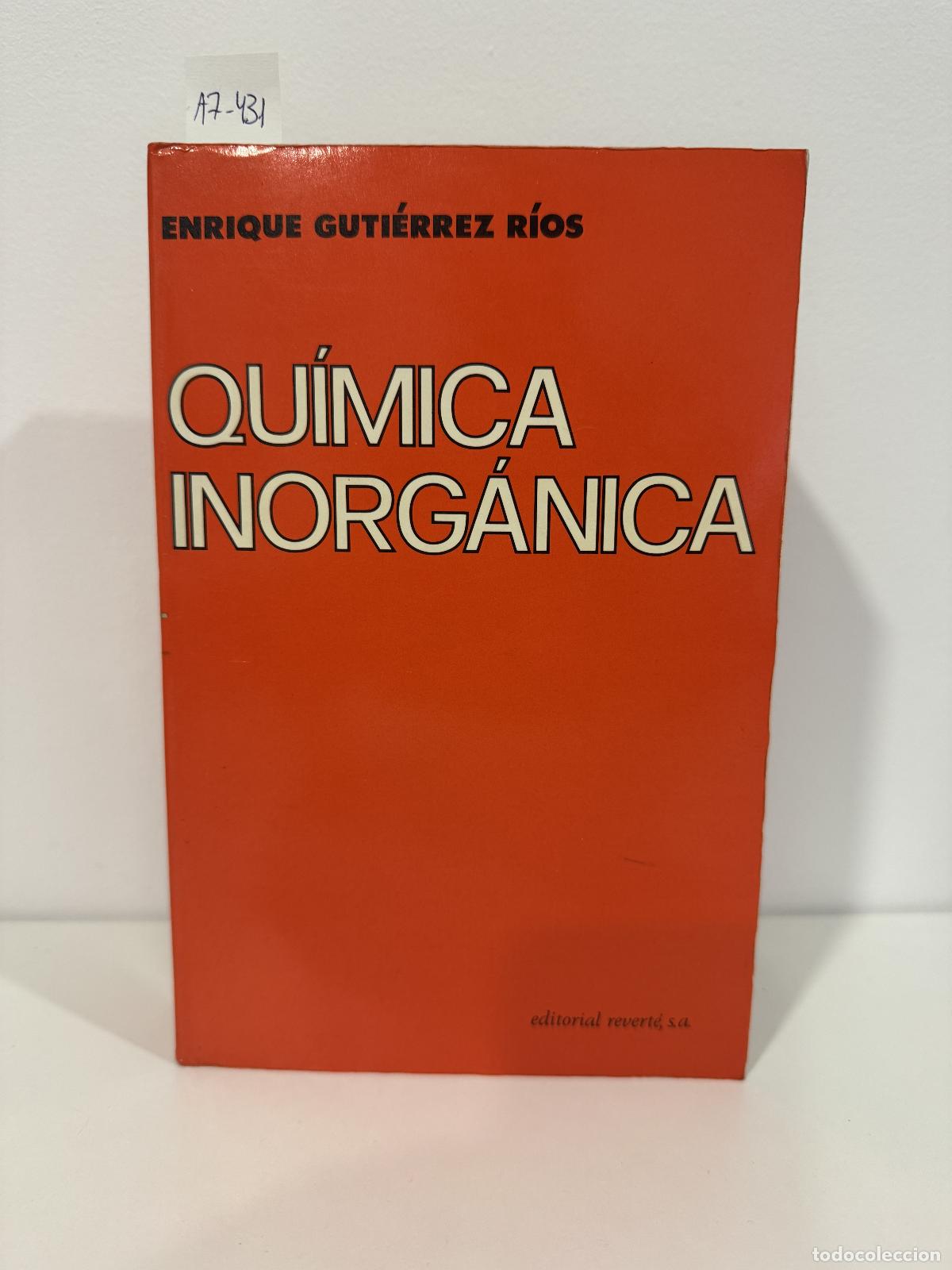Livres: GUTI&Eacute;RREZ R&Iacute;OS, Enrique. - Qu&iacute;mica inorg&aacute;nica.