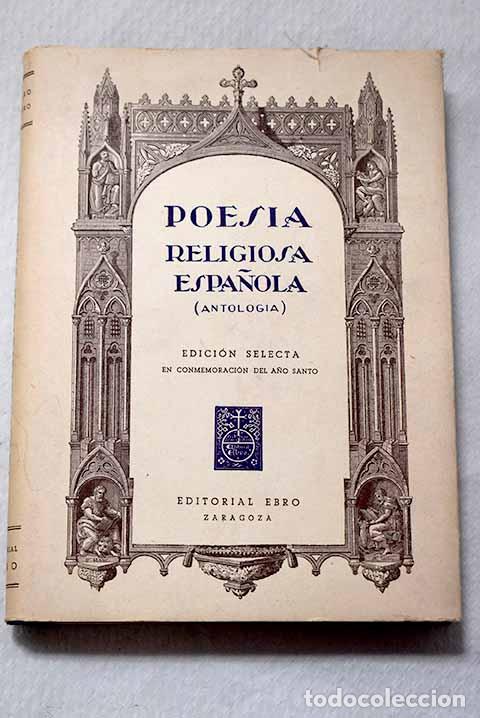 Libros: Poes&iacute;a religiosa espa&ntilde;ola: (antolog&iacute;a)