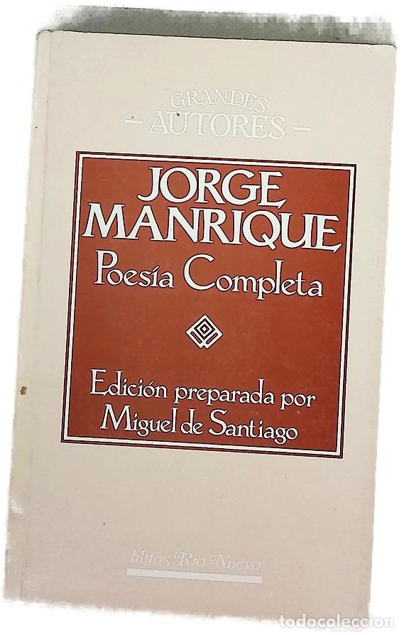 Libros: Obra completa - Manrique, Jorge; Santiago, Miguel de