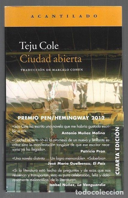 Libros: CIUDAD ABIERTA - COLE, TEJU - Foto 1