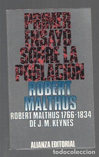 Libros: PRIMER ENSAYO SOBRE LA POBLACION - MALTHUS, ROBERT