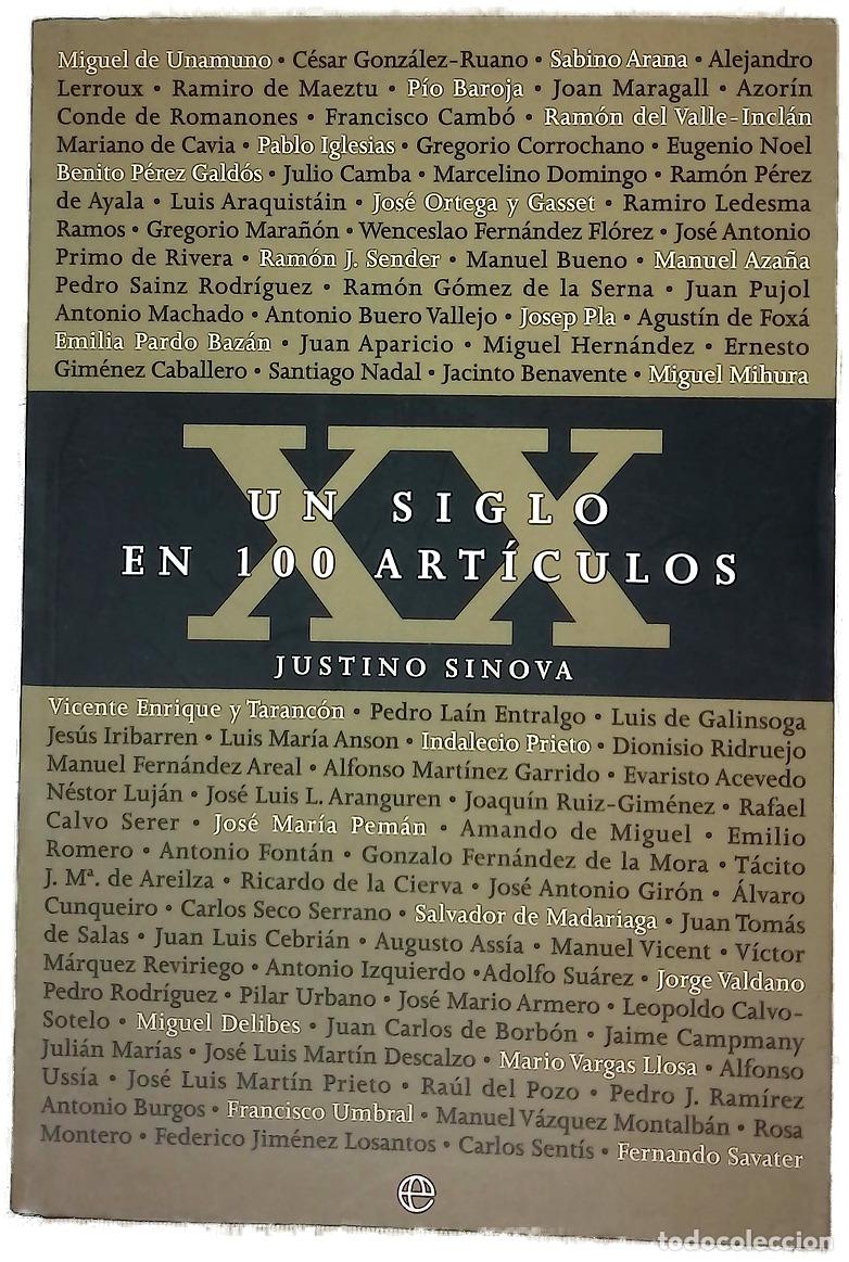 Libros: Un siglo en 100 art&iacute;culos
