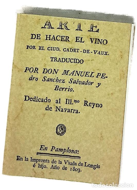 Livros em segunda m&atilde;o: Arte de hacer el vino - Cadet de Vaux, Antoine-Alexis; S&aacute;nchez Salvador, Manuel Pedro