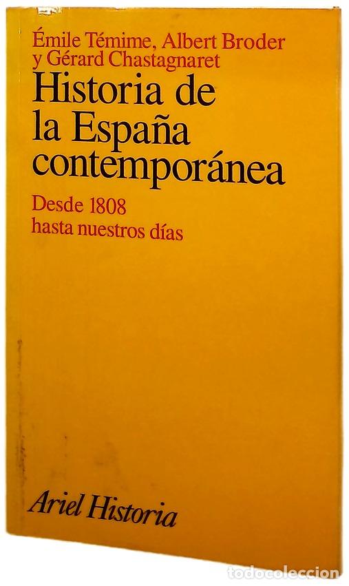 Libros: Historia de la Espa&ntilde;a contempor&aacute;nea desde 1808 hasta nuestros d&iacute;as