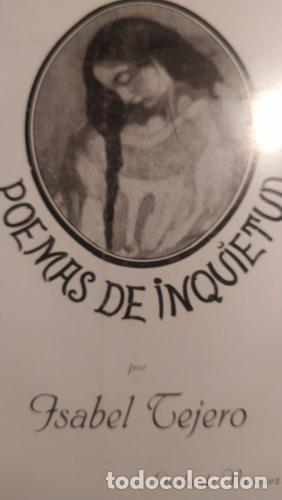 Libros: Poemas de Inquietud - Tejero, isabel
