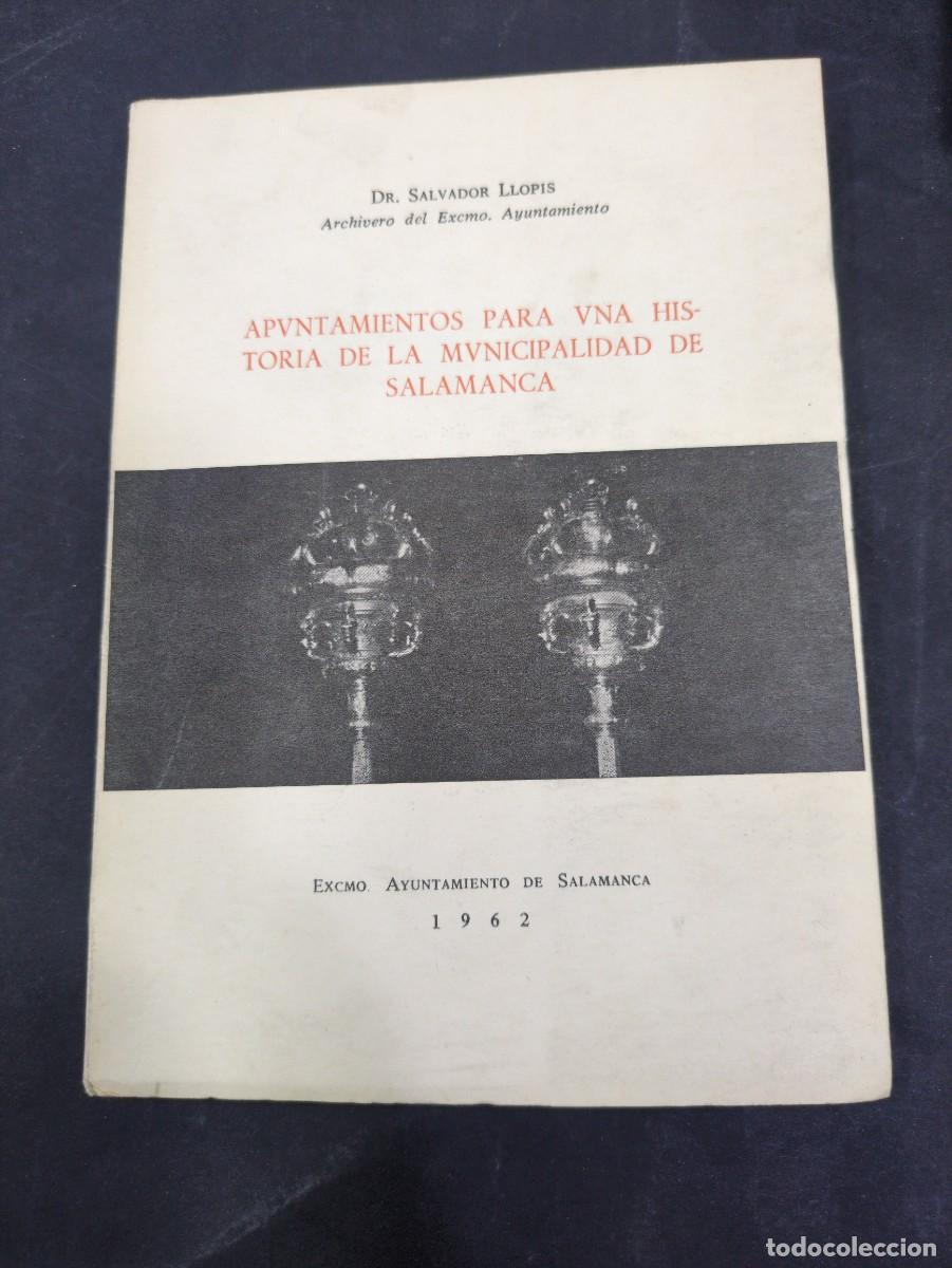 Libros: Apuntamientos para una historia de la municipalidad de Salamanca