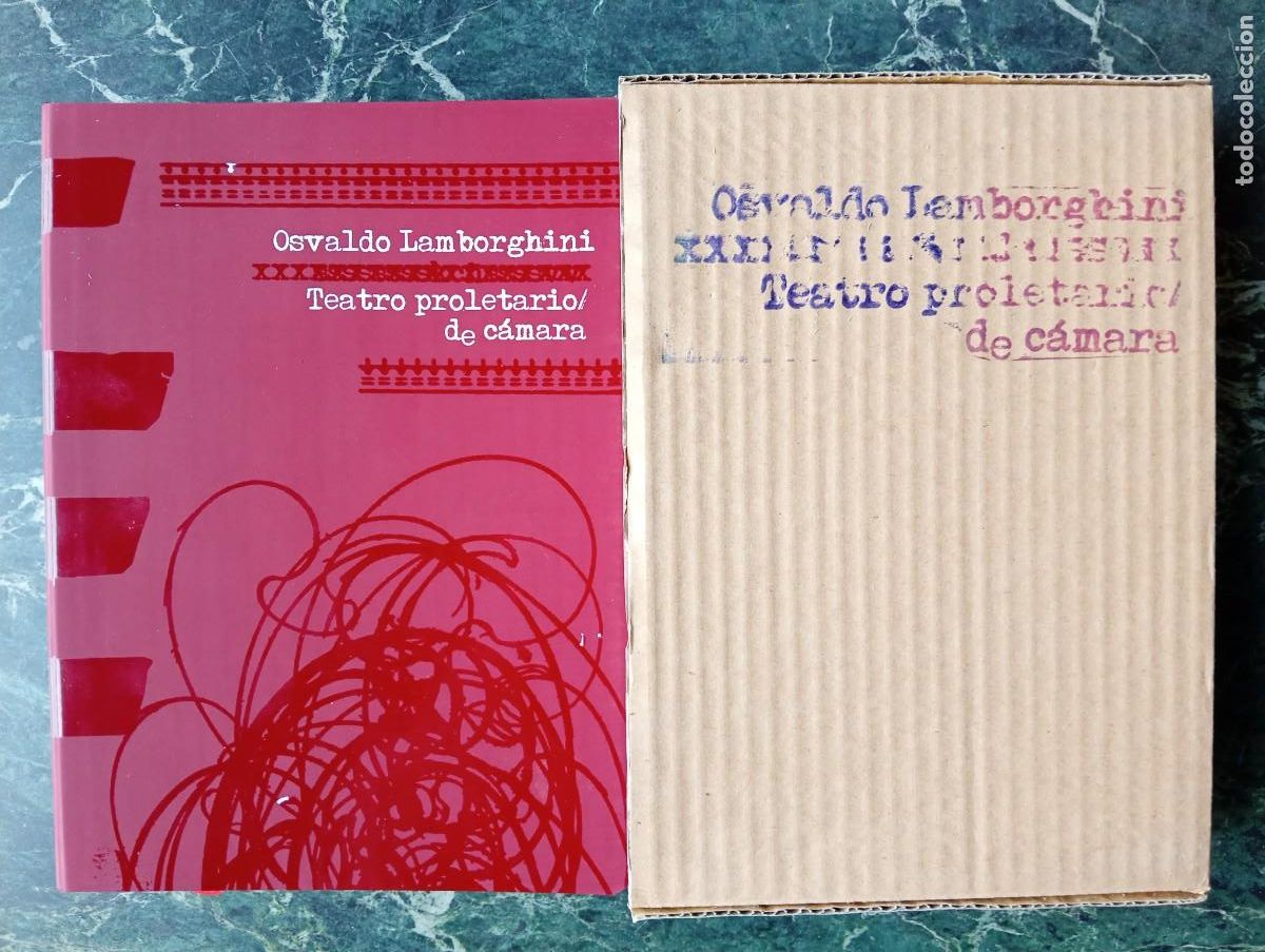 Libros: Osvaldo Lamborghini. Teatro proletario de c&aacute;mara. Pr&oacute;logo de C&eacute;sar Aira. PRIMERA EDICI&Oacute;N
