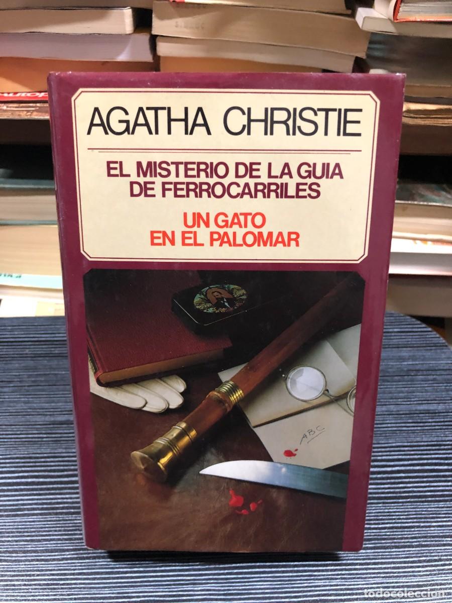 Libros: El misterio de la gu&iacute;a de ferrocarriles / Un gato en el palomar Agatha Christie