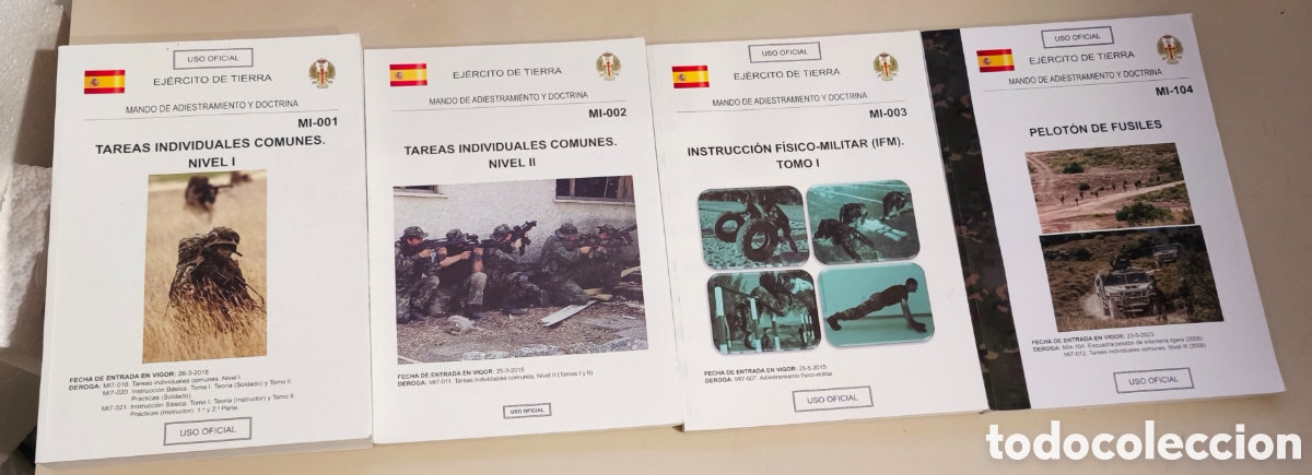 Libros: Lote de 13 libros del EJERCITO DE TIERRA ESPA&Ntilde;OL.