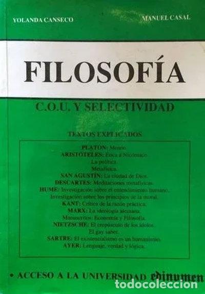 Libros: Filosof&iacute;a: C.O.U. y Selectividad- 9788485789566