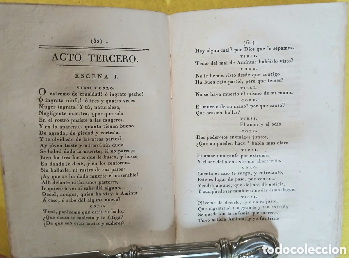 Libros: &Alpha;minta Fabula pastoril de Torquato Taso - Foto 4