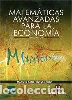 Libros: Matem&aacute;ticas Avanzadas para la Econom&iacute;a- 9788415550549