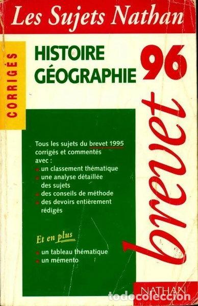 Livres: Brevet 95-96 hist.g&eacute;o corr- 9782091811376