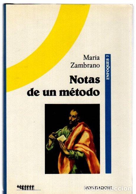 Livres: Notas de un m&eacute;todo - Zambrano, Mar&iacute;a