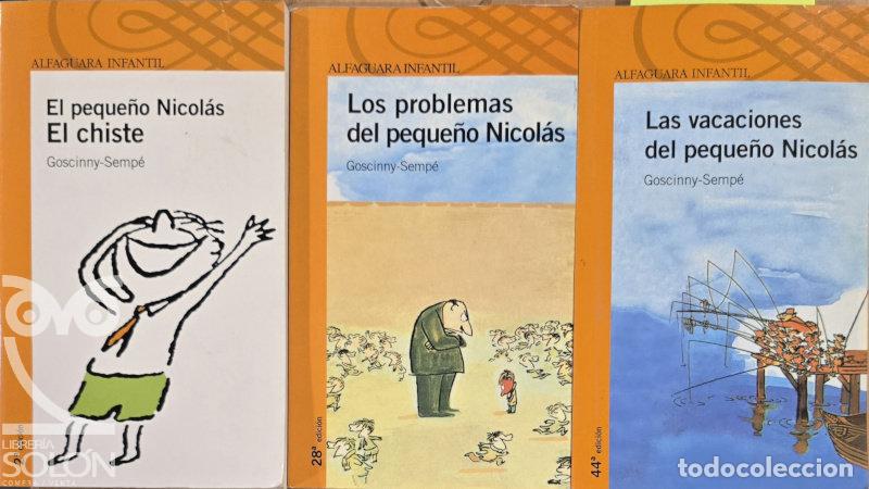 Libri di seconda mano: Lote 3 libros 'El peque&ntilde;o Nicol&aacute;s' - Goscinny-Semp&eacute;