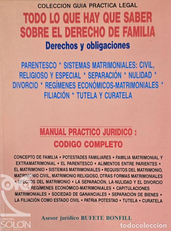 Livres: Abogado responde : todo lo que hay que saber sobre derecho familia - Bufete Asesor Jur&iacute;dico Bonfill
