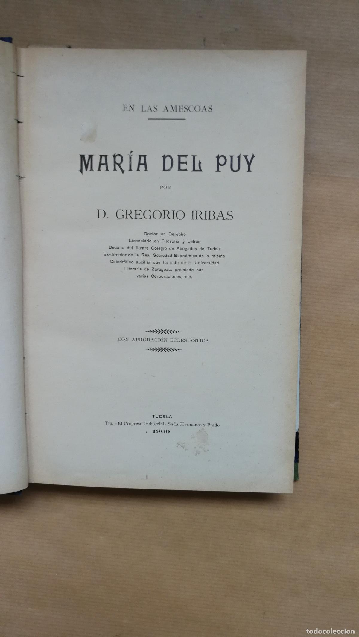 Libros: En las Amescoas. Maria del Puy - Gregorio Iribas