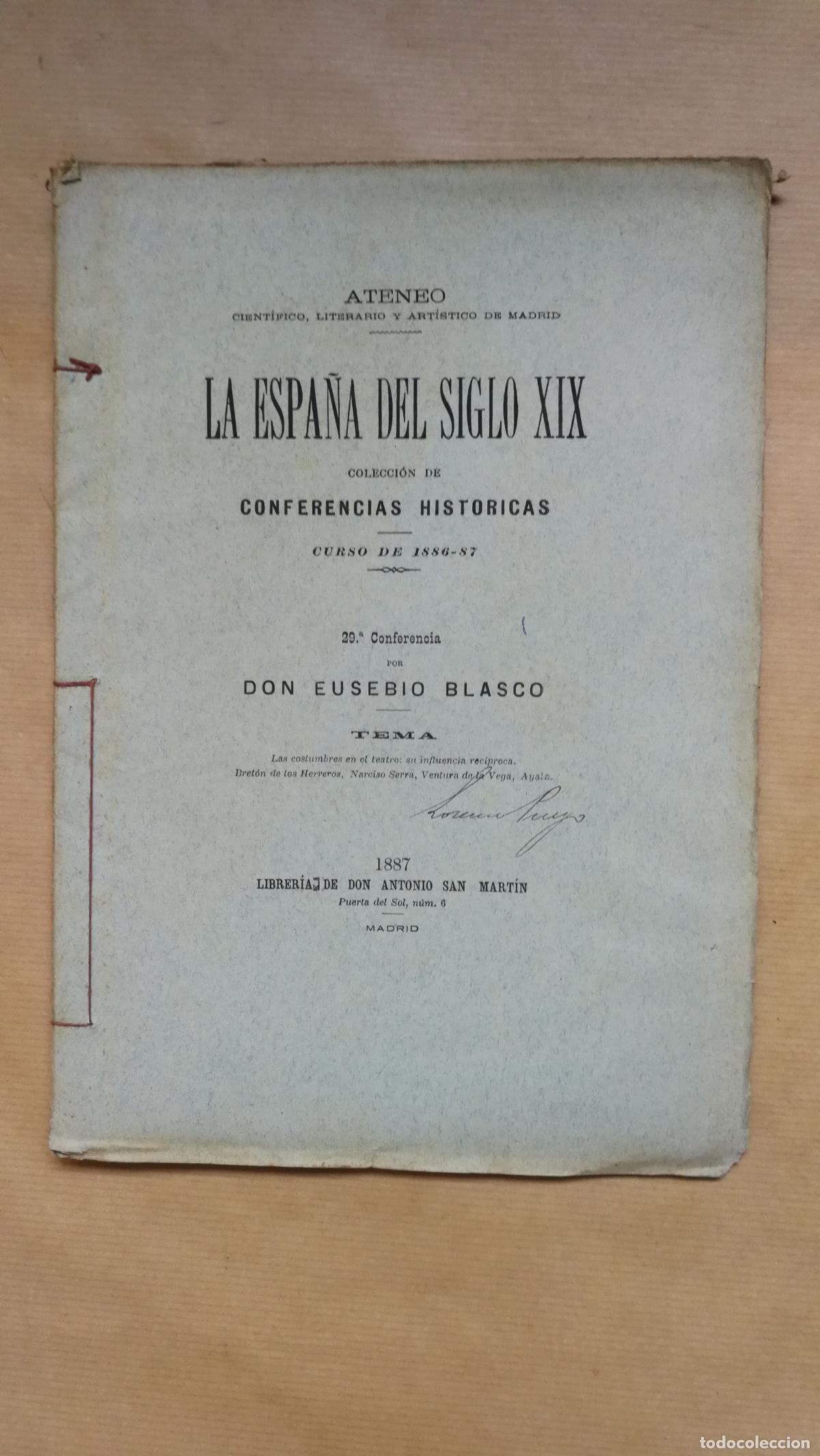 Libros: &rdquo;Las costumbres en el teatro: su influencia rec&iacute;proca, centrada en figuras como Bret&oacute;n de los Herrer