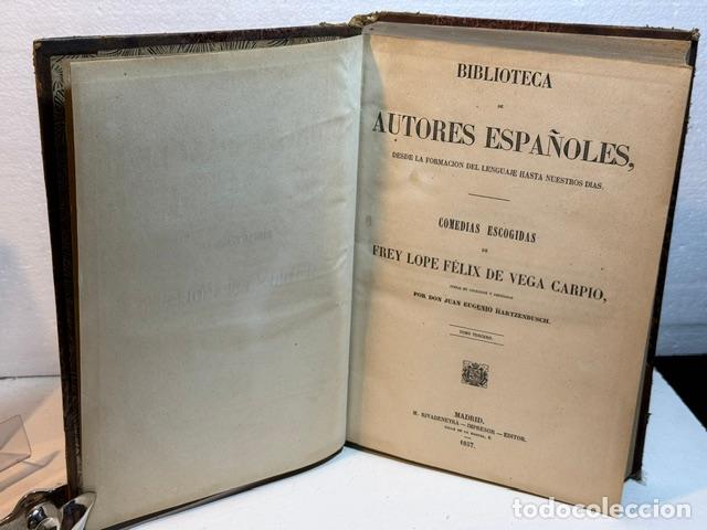 Livres: COMEDIAS ESCOGIDAS DE FREY LOPE FELIX DE VEGA CARPIO TOMO TERCERO