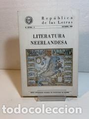 books: REPUBLICA DE LAS LETRAS NUMERO EXTRA 3 LITERATURA NEERLANDESA