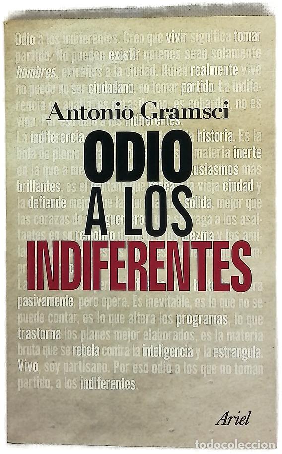 Libros: Odio a los indiferentes - Gramsci, Antonio