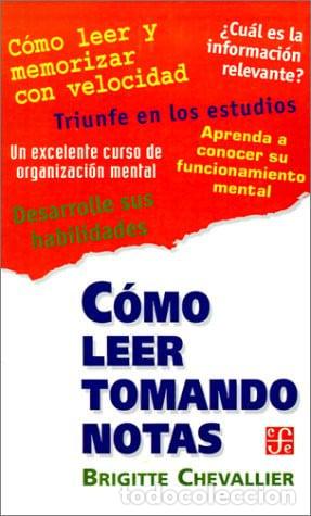 Libros: Como Leer Tomando Notas - Brigitte Chevallier - Foto 1