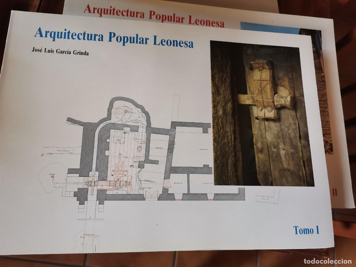 Libros: Arquitectura popular leonesa. 2 tomos ilustrados. Jos&eacute; Luis Garc&iacute;a Grinda