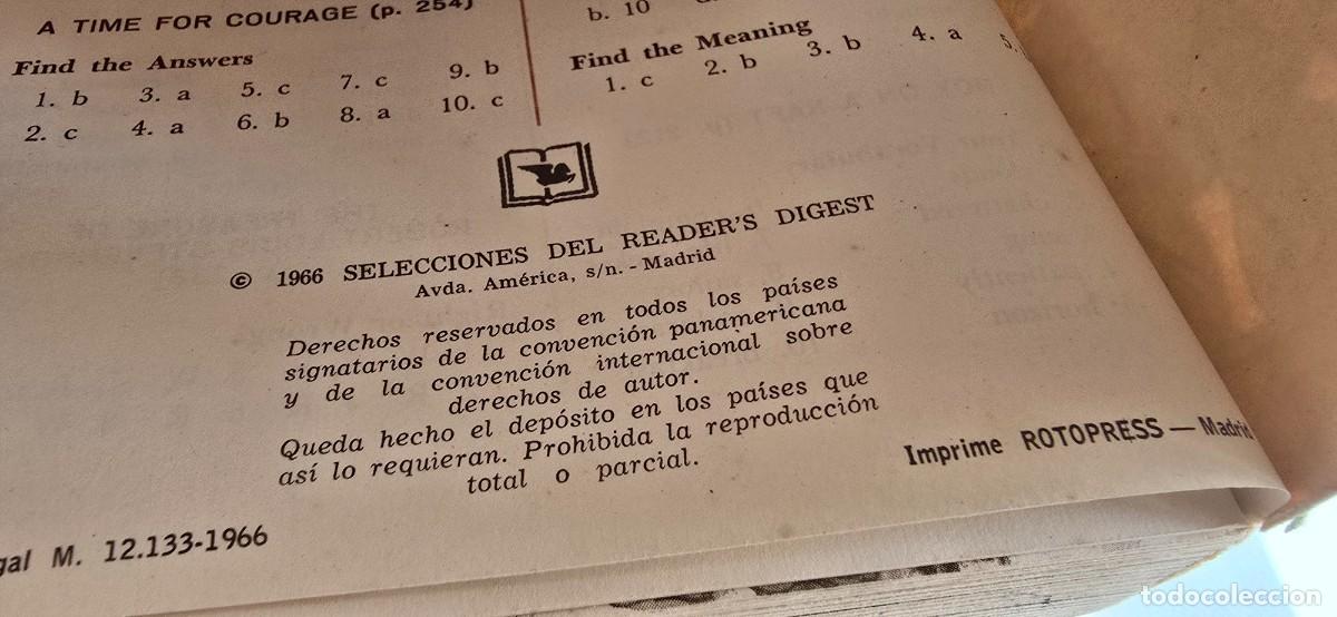 Libros: Libro lecturas de EL INGL&Eacute;S de HOY (Readers Digest, 1966) - Foto 7